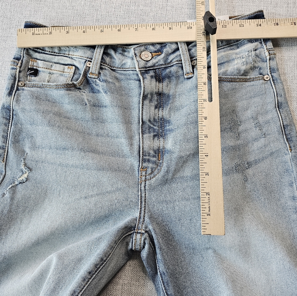 KanCan Straight Fit Jeans Size 28 Waist Raw Hem NWT - Picture 10 of 15